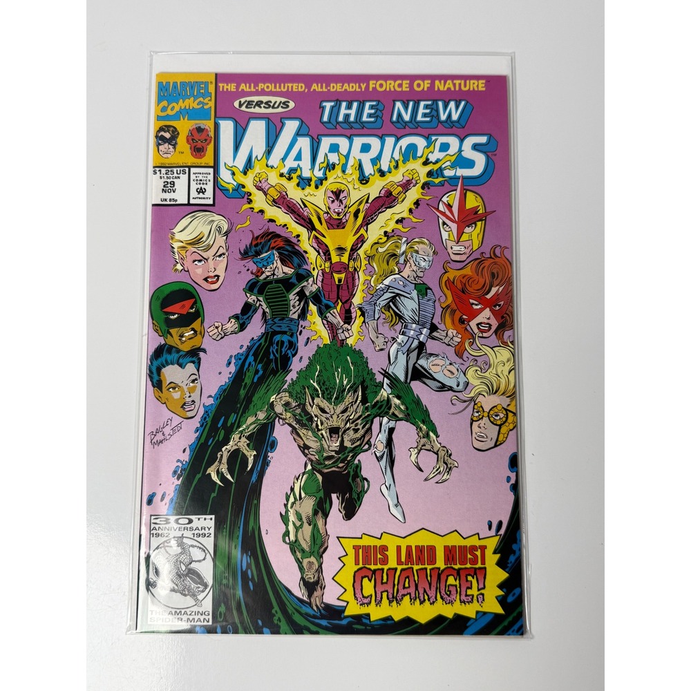 The New Warriors #29 Marvel Comics 1992 Force of Nature Bagley Art